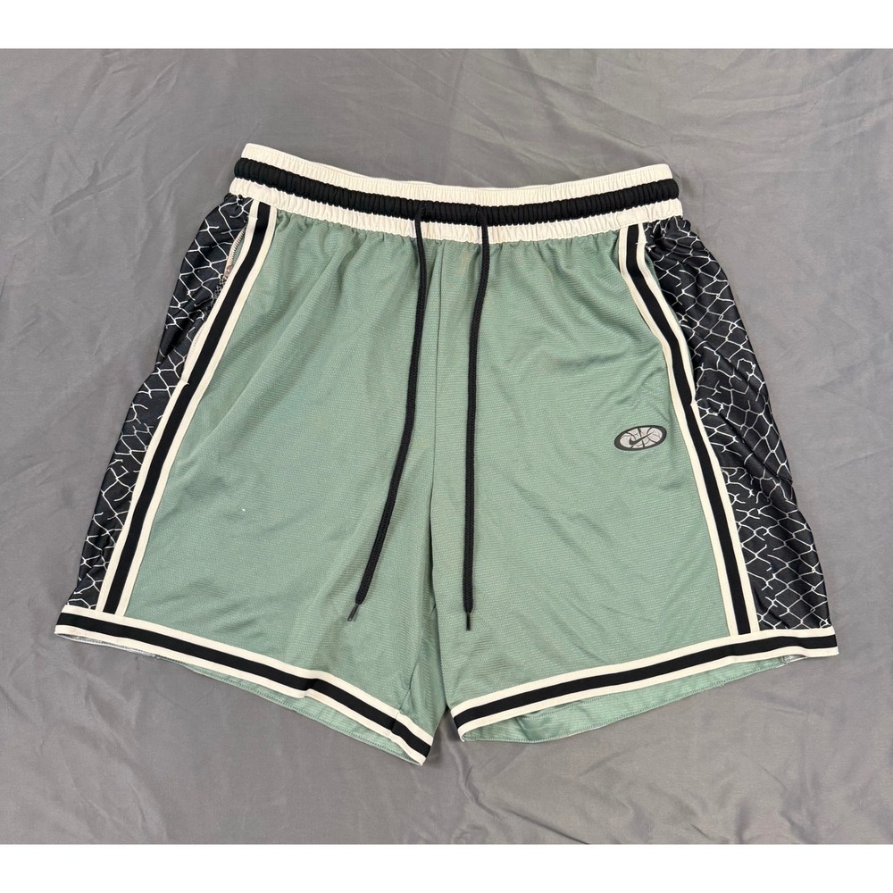Nike Dri-FIT Basketball Shorts Sage Green Chain Link CV1897-353 Women's XXL
